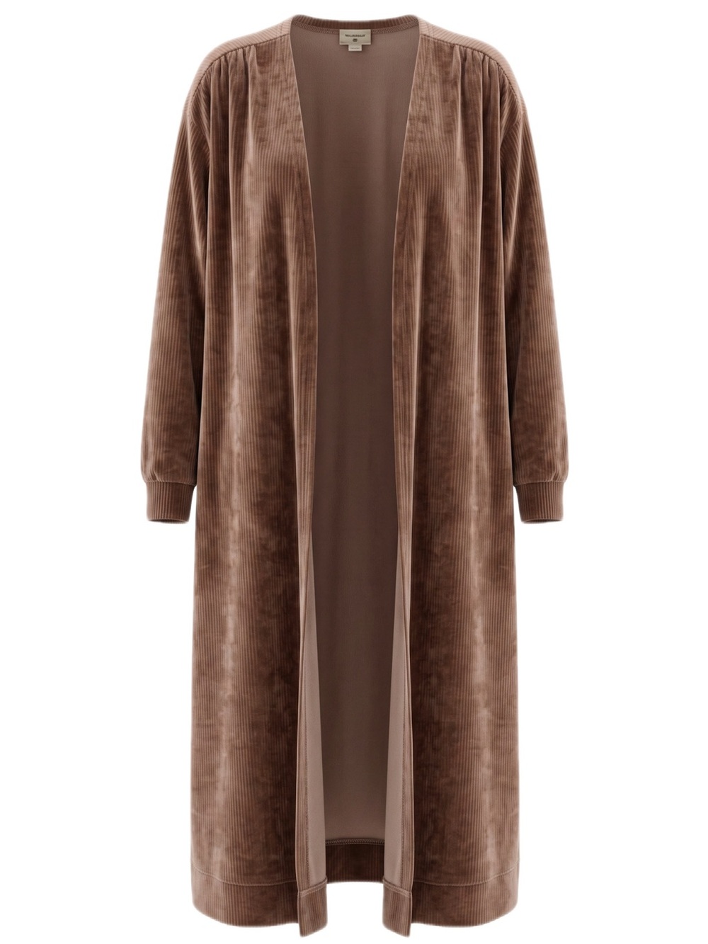 World Market Robe Duster Open Front Cardigan Velour Pink Pockets One Size Comfy
